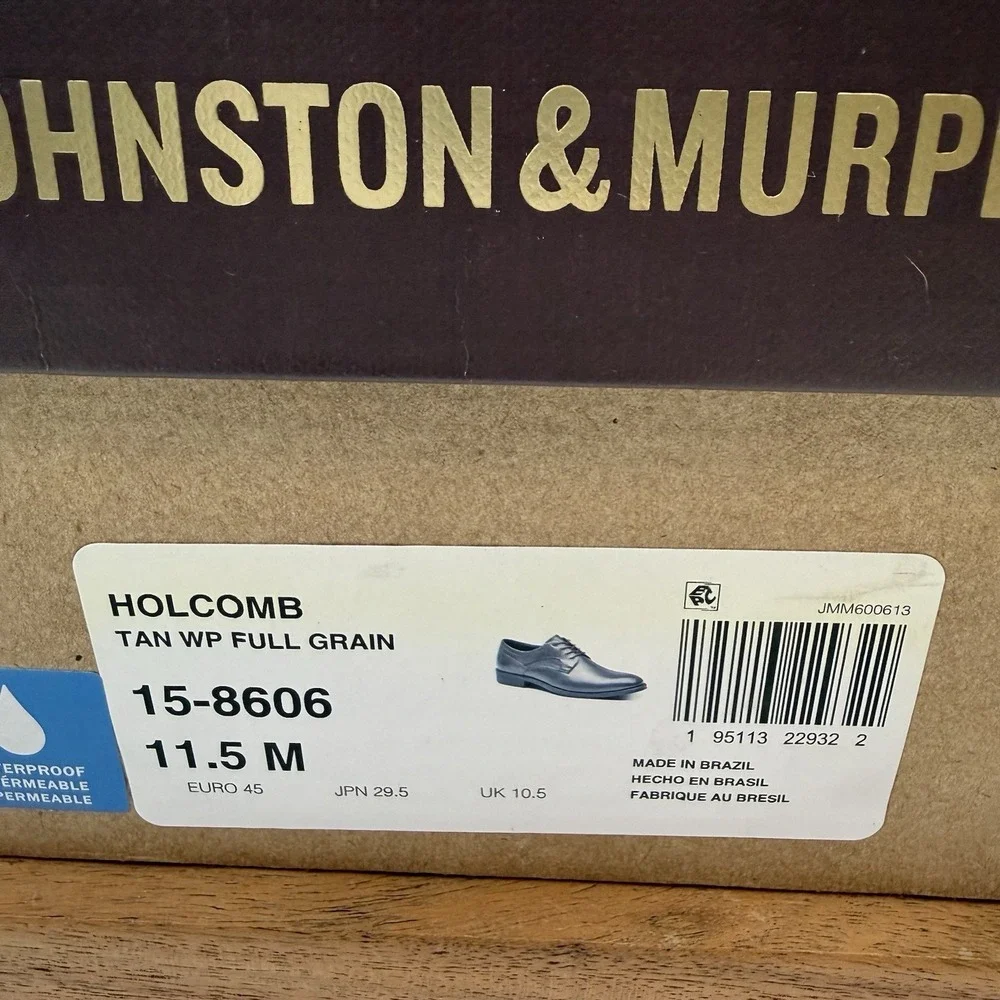 Johnston & Murphy return message box